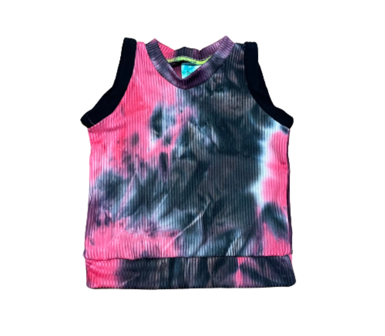 Pink/Black Tie Dye - Go-To Tank - 6/9m