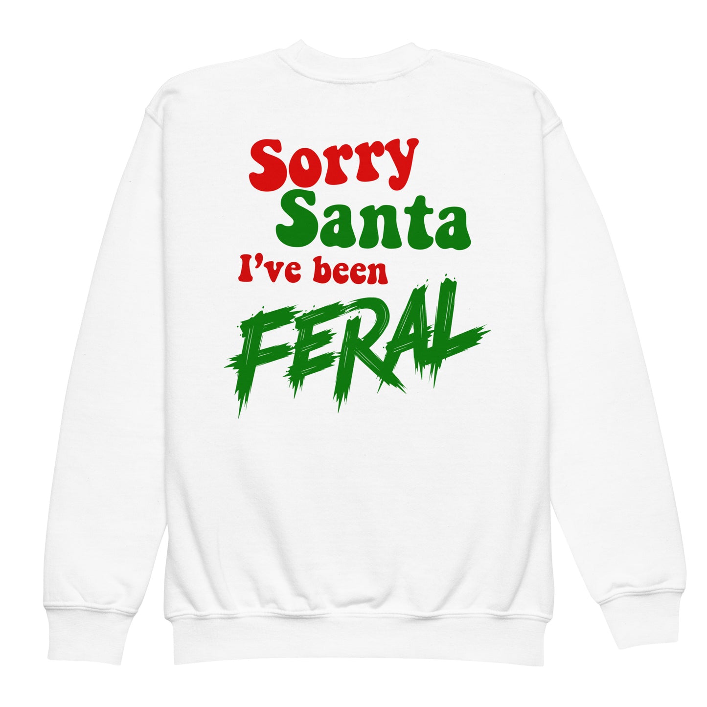 Sorry Santa Youth crewneck sweatshirt