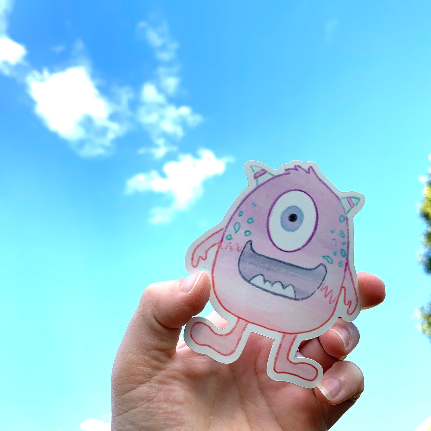 One Eyed Monster Sticker