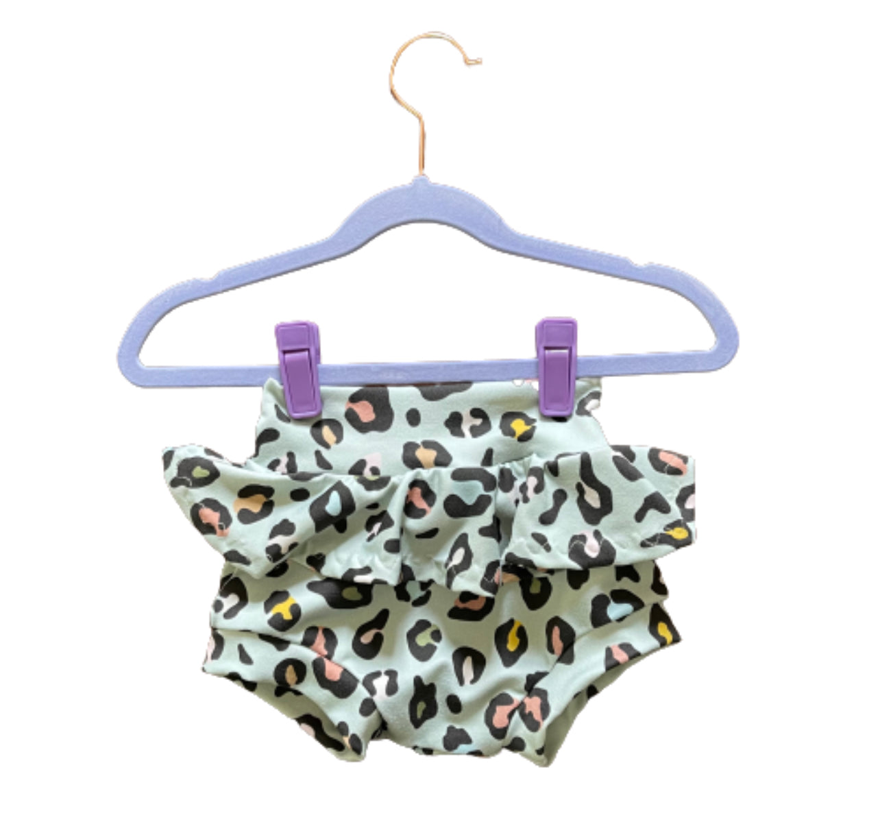 Mint Leopard - Skirted Shorties - 18m