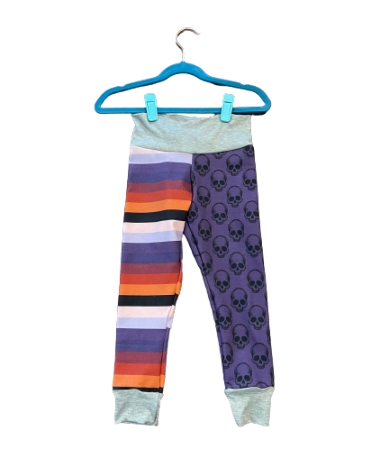 Skull and Stripe - Leggings - 0/3m, 12m, 2t, and 4t