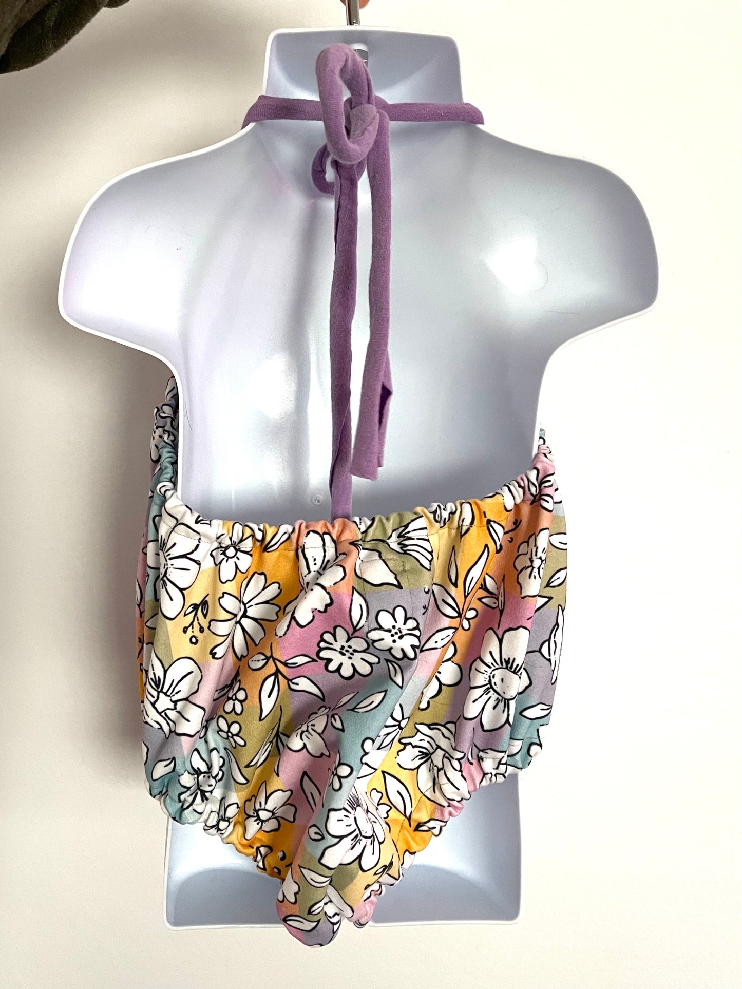 Spring Floral - Bubble Romper - 12/18m