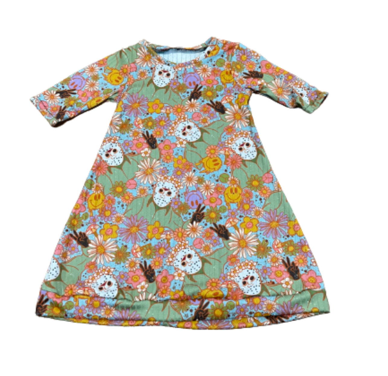 Mike - Swing Dress 3/4 sleeve - 3t