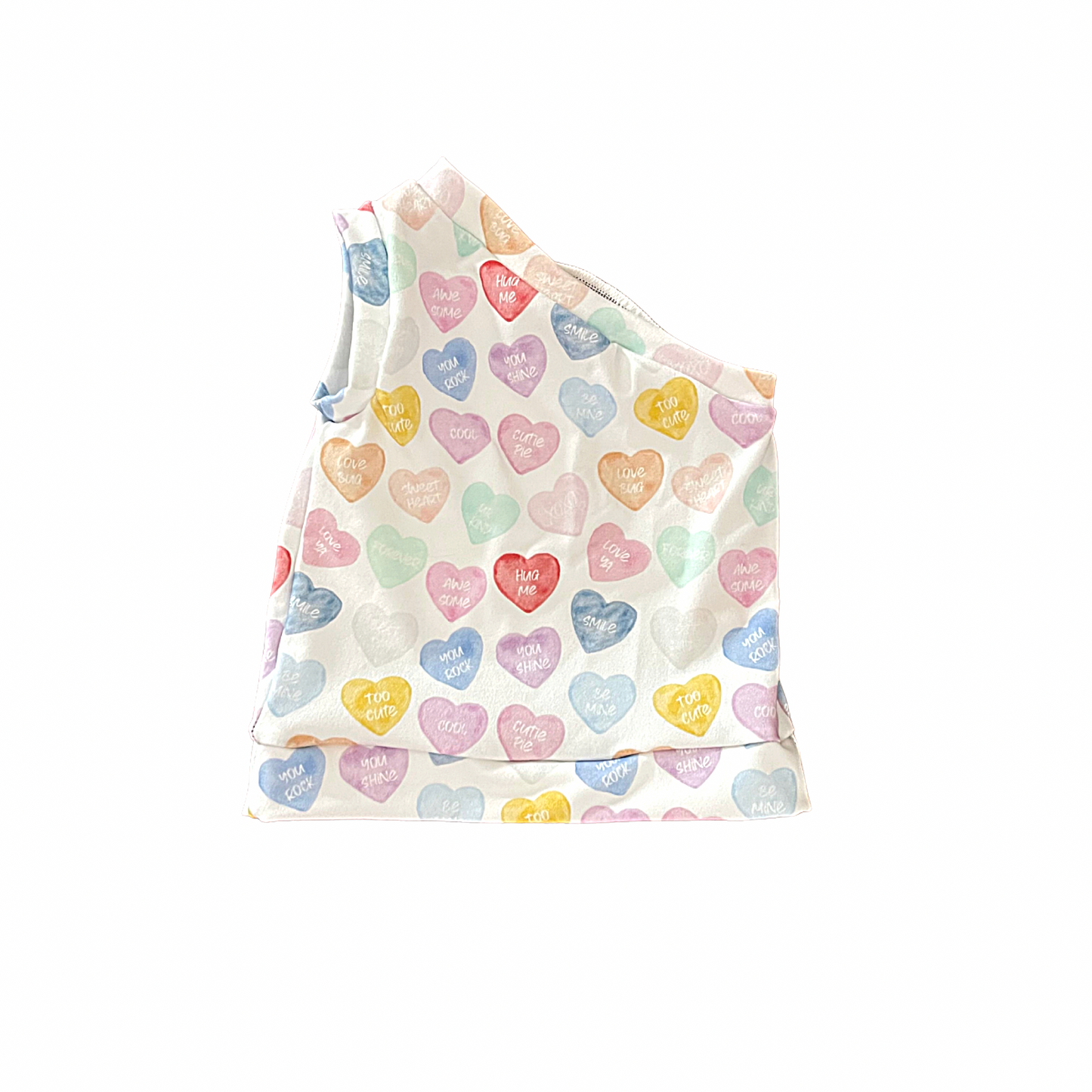 ConversationHearts - One Shoulder Top - 2T