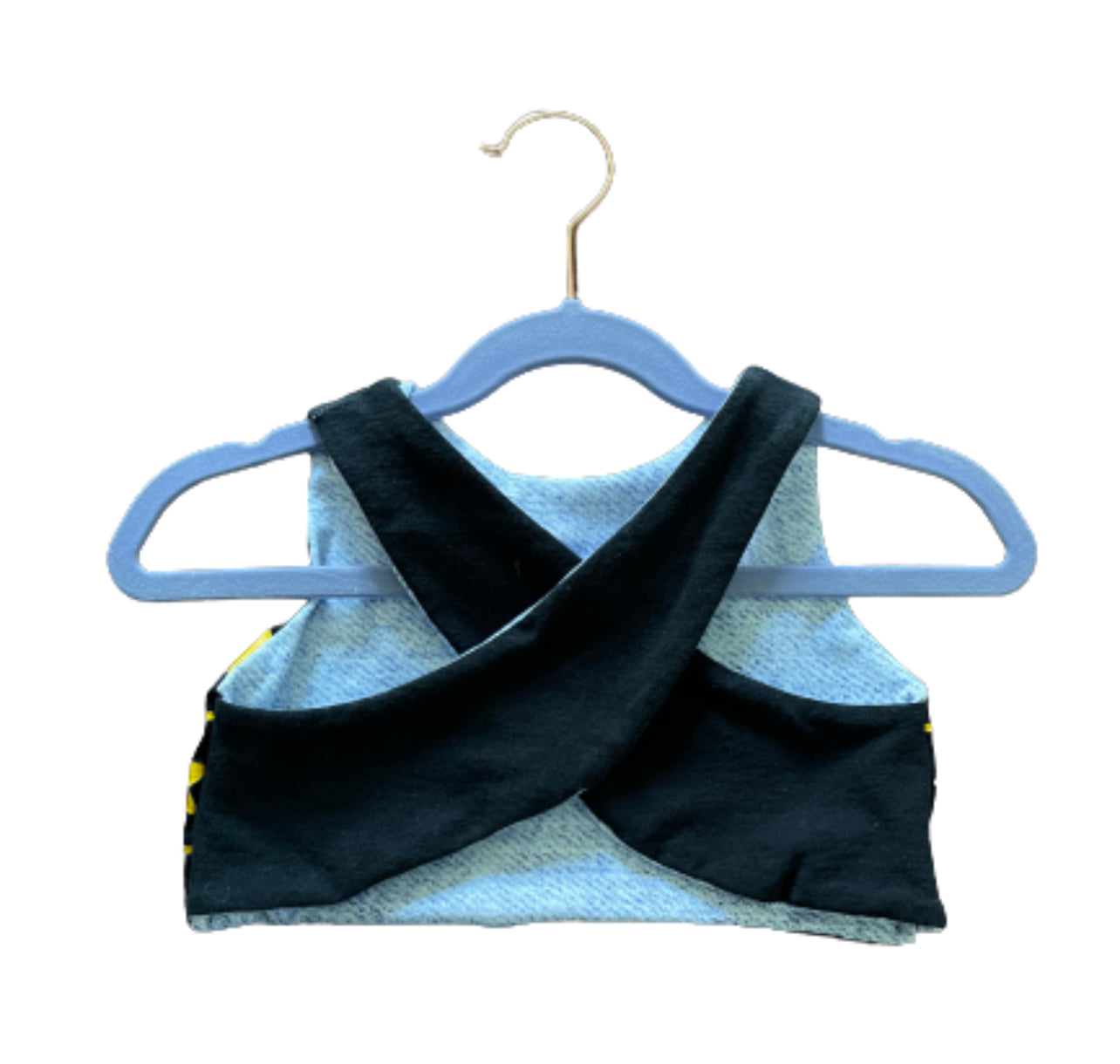 UP-CYCLED Pirates and Faux Jean - Reversible Crop Top - 4t