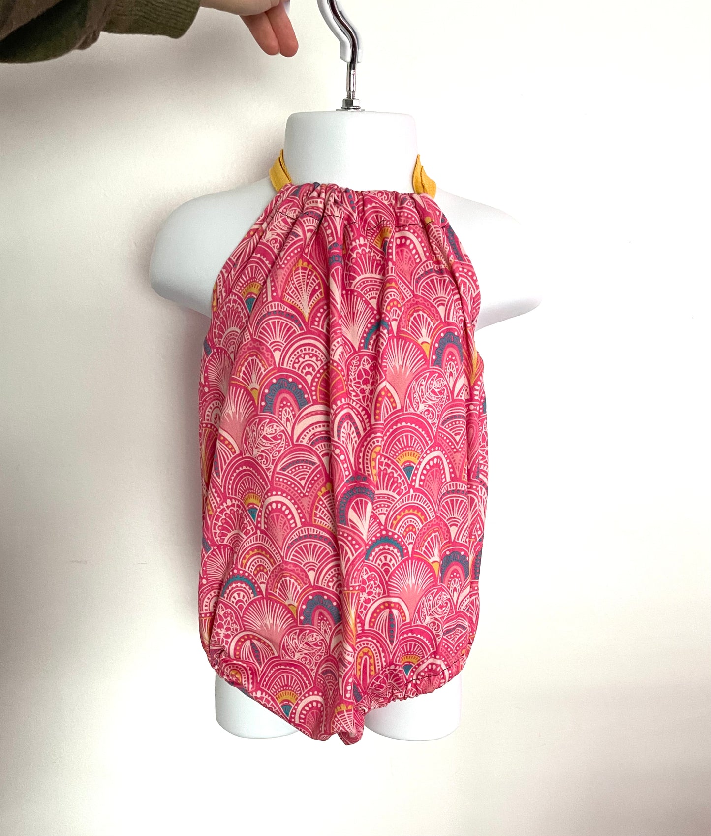 Pink Doodle - Bubble Romper - 12/18m