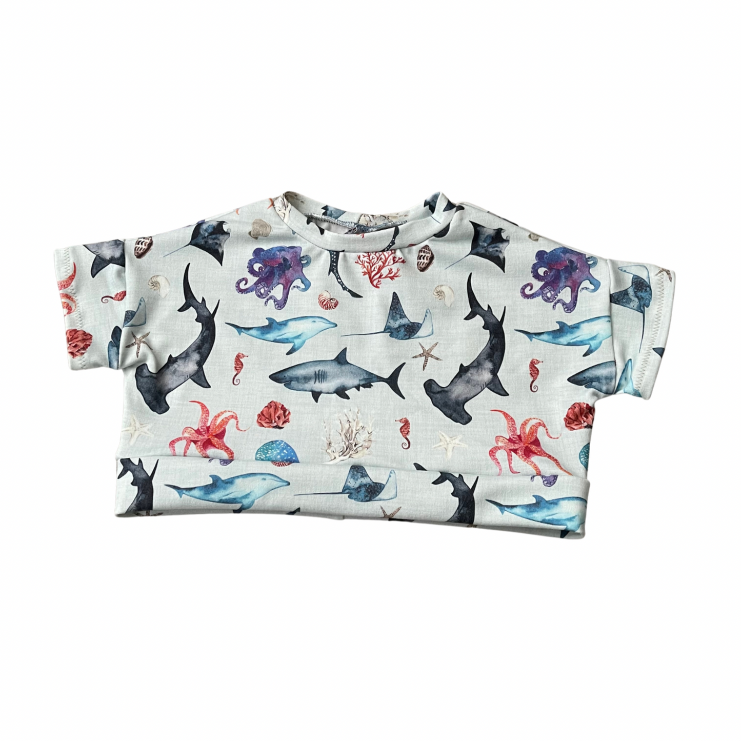 Aquarium Friends - Lazy Day Crop - 6/9m, and 4t