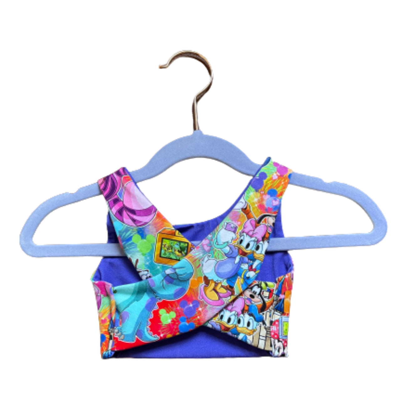 Selfie Pals and Everyday Purple - Reversible Crop Top - 6/9m