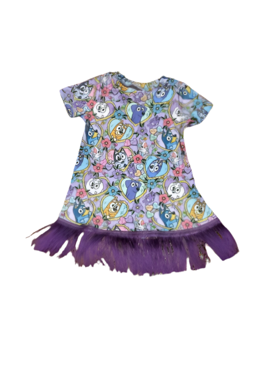 Love Blue Dogs - Tunic with fringe - 3t