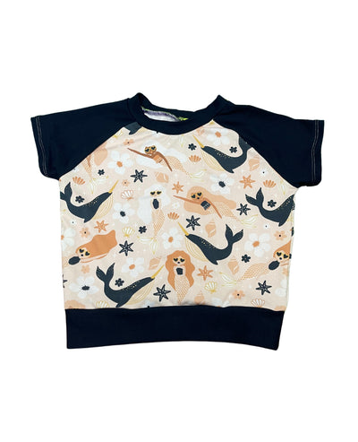 Mermaid - Raglan Short Sleeve - 6m