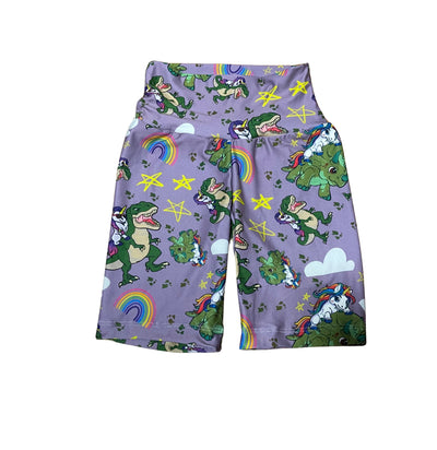 Unicorn and Dino - Biker Shorts - 7/8 - TMT exclusive