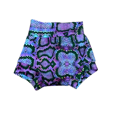 Purple Snake Skin - Shorties - 12m