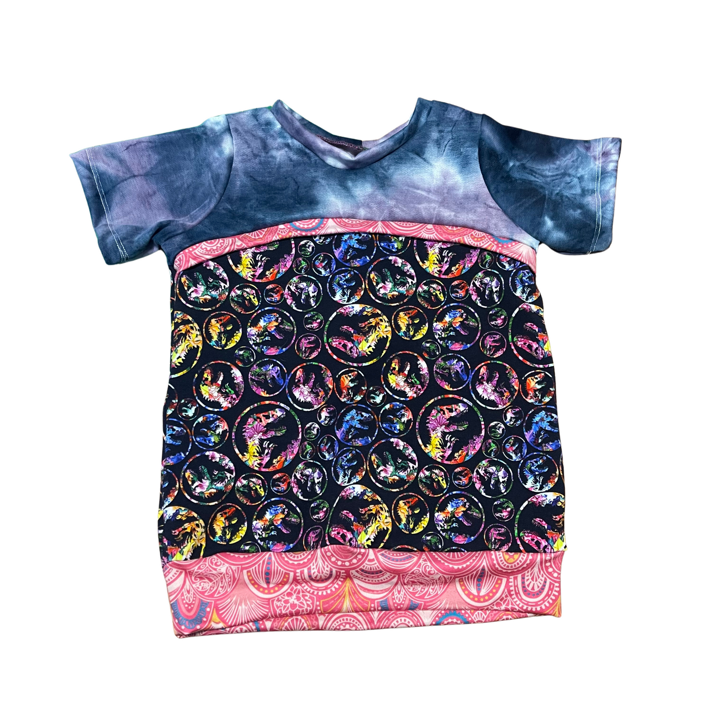 Colorful Dino - Pullover short sleeve  - 2t