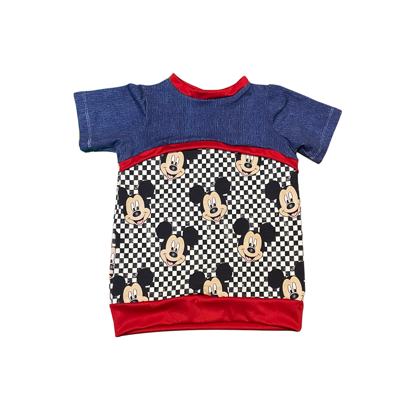 Checkered Mouse - Pullover short sleeve  - 2t