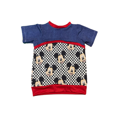 Checkered Mouse - Pullover short sleeve  - 2t