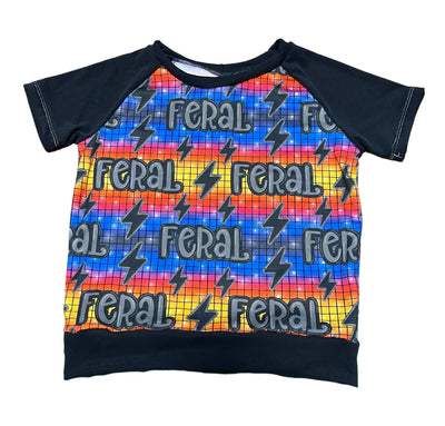 Feral - Short Sleeve Raglan - 2t