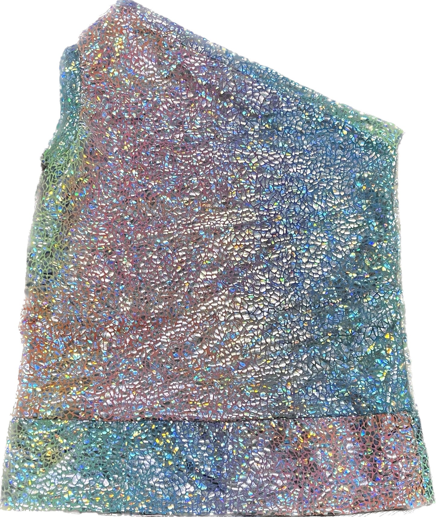 Holo Rainbow Speckles - One Shoulder Top - 5t