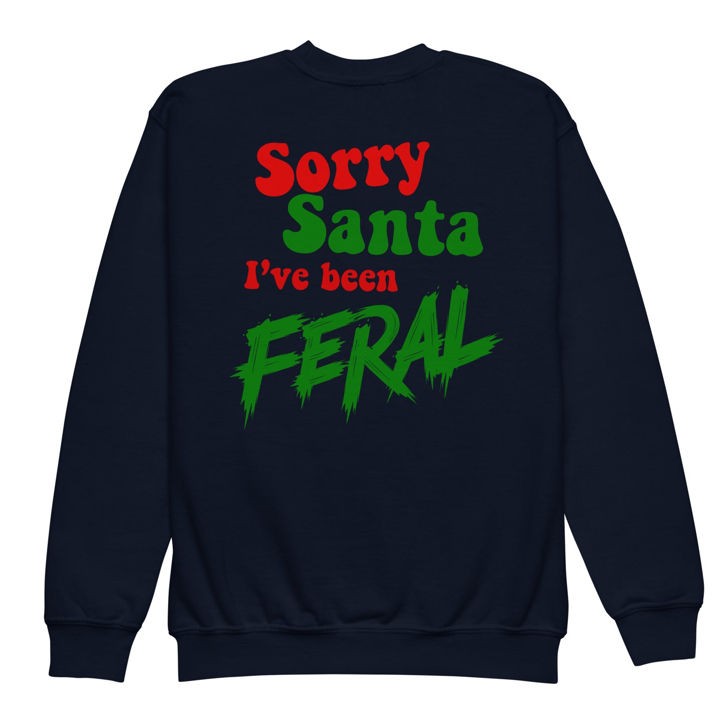 Sorry Santa Youth crewneck sweatshirt