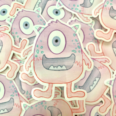 One Eyed Monster Sticker