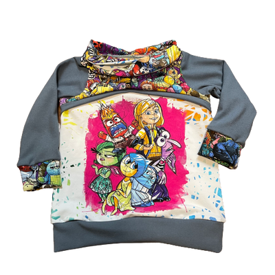 Big Emotions - Pullover w/Cowl Neck  - 2t