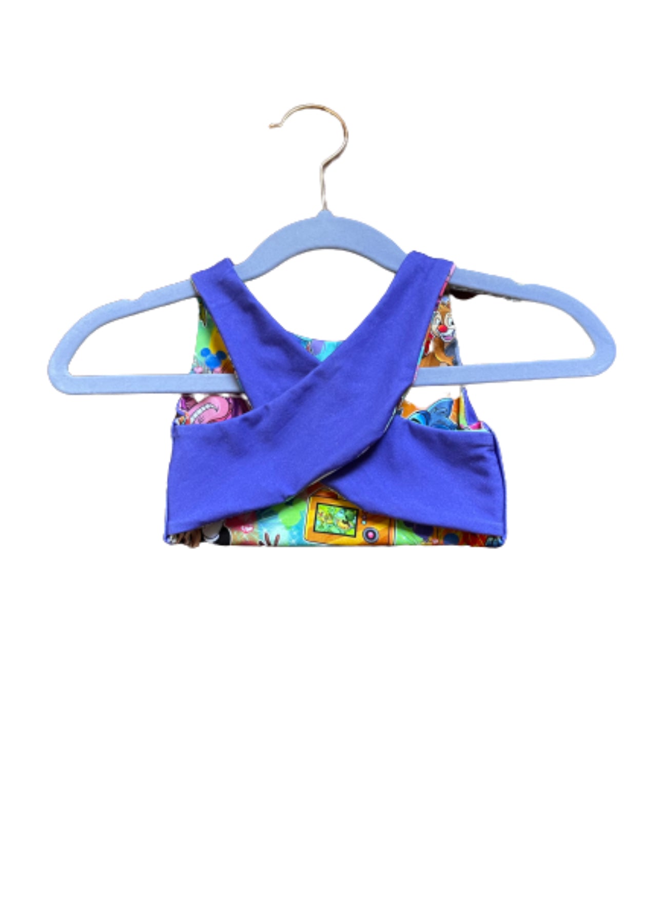 Selfie Pals and Everyday Purple - Reversible Crop Top - 6/9m